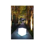 Cube lumineux tabouret filaire pour ext�rieur led lumisky carry w40 - blanc - 10w - hauteur 40cm