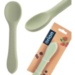 Cuill�re b�b� en silicone pour enfant 14 cm verte orion 154208