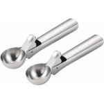 Cuillre  glace - 2 pcs cuillre  crme glace rutilisable ice cream scoop en acier 304 inoxydable ...