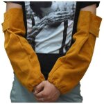 Cuir r�sistant � la chaleur de soudure bras manches manchette �lastique de s�curit� travail spark protection ...