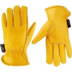 Cuir gants de travail pour jardinage / coupe / construction / ferme / moto, homme et femme, avec �lastique ...