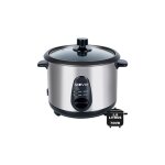 Cuiseur de riz - capacit 1. 8 litres - puissance 700w - corps de acier inoxydable - bol antiadhsif ...