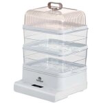 Cuiseur vapeur �lectrique - avizar - 800w 10l - 3 �tages empilables - capacit� 10 l - minuterie 24 h