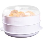 Cuiseur vapeur pour four � micro - ondes, cuiseur vapeur avec couvercle ? bol chauffant r�sistant � la ...