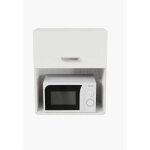 Meuble micro - ondes - 60 cm - blanc