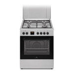 Continental edison cecg60fcs1 cuisini�re gaz argent 60l