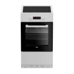 Beko - cuisiniere induction fsm58301wc - 3 feux - 0, 92 kwh / cycle - 50cm