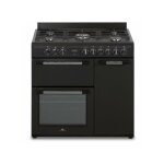 Continental edison - cuisiniere piano gaz 3 fours lectriques cecp903fb - 5 feux - noir - largeur 90 ...