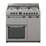 Continental edison - cuisiniere piano gaz 3 fours electriques cecp903fix 5 feux - inox - largeur 90 cm ... Continental edison - cuisiniere piano gaz 3 fours electriques cecp903fix 5 feux - inox - largeur 90 cm ...