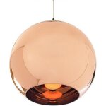 Cuivre miroir lustre boule en verre c�ble r�glable luminaire suspension en globe chrome abat - jour d'�clairag ...