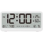 R�veil, horloge num�rique multifonctionnelle 8001 - en, luminosit� led, temp�rature r�glable, affichage ...