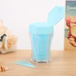 Cure - dents � 2 extr�mit�s, cure - dents en plastique avec distributeur de cure - dents pour maison, ...