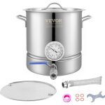 Cuve de brassage 19 l en acier inoxydable cuve fermentation biere fond de pot a trois couches kit de ...