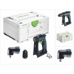 Cxs 18 - basic perceuse - visseuse sans fil 18 v 40 nm brushless + tte angulaire + systainer - sans ...