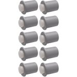Cyclingcolors - 10x amortisseur de but�e universel � enfoncer dans trou 8mm gris clair avec insert silicone ...