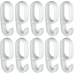 Cyclingcolors - 10x crochet pour tringle ovale 30 x 15mm � enfiler sur la barre dressing armoire entr�e ...