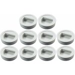 Cyclingcolors - 10x gche ronde arrt encastrable push pour loqueteau  pression 26mm paisseur 8mm ...