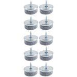 Cyclingcolors - 10x patin vis gris avec feutrine pour chaise table meuble � visser en acier nickel� protection ...