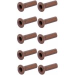 Cyclingcolors - 10x rivet tubulaire cuivre norme din 7338 forme c rivetage garniture de frein, 4mm x ...