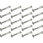 Cyclingcolors - 20x vis relieuse avec �crou douille t�te plate + vis cruciforme t�te plate en acier fixation ...