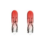 Cyclingcolors - 2x ampoule 12v 1, 2w t5 w2x4, 6d rouge wedge voiture tracteur remorque moto universel ...