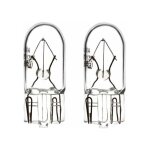 Cyclingcolors - 2x ampoule 12v 5w t10 w2, 1x9, 5d wedge transparent voiture moto tracteur remorque