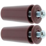 2x butée d'arrêt de lame finale de volet roulant cône Ø22mm longueur 40mm en pvc avec rondelle et vis ... 2x butée d'arrêt de lame finale de volet roulant cône Ø22mm longueur 40mm en pvc avec rondelle et vis ...