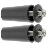 2x butée d'arrêt de lame finale de volet roulant cône Ø22mm longueur 40mm en pvc avec rondelle et vis ... 2x butée d'arrêt de lame finale de volet roulant cône Ø22mm longueur 40mm en pvc avec rondelle et vis ...