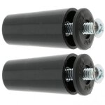 2x butée d'arrêt de lame finale de volet roulant cône Ø22mm longueur 40mm en pvc avec rondelle et vis ... 2x butée d'arrêt de lame finale de volet roulant cône Ø22mm longueur 40mm en pvc avec rondelle et vis ...
