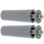 2x butée d'arrêt de lame finale de volet roulant cône Ø22mm longueur 60mm en pvc avec rondelle et vis ... 2x butée d'arrêt de lame finale de volet roulant cône Ø22mm longueur 60mm en pvc avec rondelle et vis ...