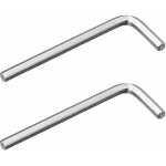 2x cl allen 7mm en forme de l longueur 100mm acier meuble clef 6 pans creux chc m7 hexagonale