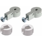 2x connecteur rapide m�le + femelle ferrure d'assemblage meuble 35mm avec vis fixation support plaquette ...