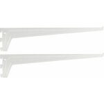 Cyclingcolors - 2x querre console rigide aluminium gris t = 250mm paisseur 2, 5mm  suspendre colonne ...