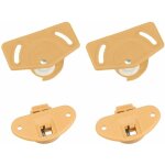 Cyclingcolors - 2x garniture complète pour porte coulissante monture et guide en plastique rail fourniture ... Cyclingcolors - 2x garniture complète pour porte coulissante monture et guide en plastique rail fourniture ...