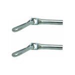 Cyclingcolors - 2x joint d'extr�mit� de c�ble avec crochet 8mm en acier fermeture b�che fixation camion ...