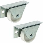 Cyclingcolors - 2x roulette de lit rigide lisse 35mm charge 40kg meuble �tag�re armoire lit gigogne acier ...
