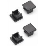 Cyclingcolors - 4x embout tube bande led cache poussire trou noir 12x12 profil plastique meuble cuisine ...