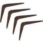 Cyclingcolors - 4x equerre console rigide en acier pour tagre  visser meuble support renfort mural ...