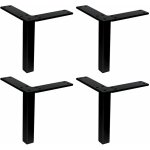 4x pied de meuble angle droit style moderne contemporain armoire buffet commode canap tv lit bureau ...