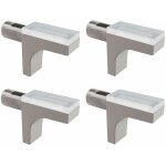 Cyclingcolors - 4x taquet design �tag�re 5mm tablette verre avec amortisseur caoutchouc silicone meuble ...