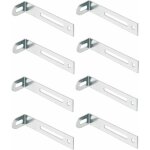 Cyclingcolors - 8x �querre de fixation �tag�re acier � visser 77 x 15 x 21 mm ferrure assemblage universel ...