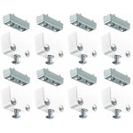 Cyclingcolors - 8x ferrure d'assemblage blanc connecteur fixation  visser bois meuble tagre porte ...