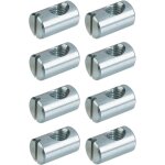 Cyclingcolors - 8x ferrure d'assemblage filetage m6 x longueur 20mm x 12mm acier �crou connecteur meuble ...