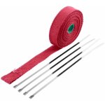 Bande d'isolation thermique universelle 25mm x 10m en fibre de verre avec 5 attaches zippes verrouillables ...