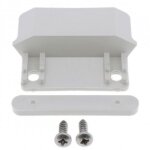 But�e centrale en pvc blanc pour jalousie ou persienne fixation haute ou basse avec contreplaque et vis ...