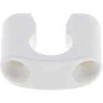 Lacet espagnolette collier en u en plastique blanc entraxe 36mm volet battant fen�tre but�e maintien