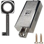 Cyclingcolors - serrure espagnolette cl� chrom� carr� remplacement meuble buffet design d�coration armoire, ...