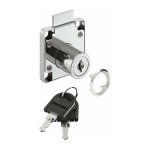 Cyclingcolors - serrure  pne dormant acier chrom en applique avec cl pliante, rosace, gche cylindre ...