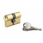 Cylindre � cl� crant�e 25 x 25 mm laitonn� 3 cl�s - thirard