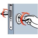 Azbe - cylindre double de s�ret� type t 60 d�brayable 5 cl�s laiton poli 30 x 30 mm - tesa securit�